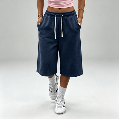 End of Summer Sale:Women's wide-leg capri pants with pockets